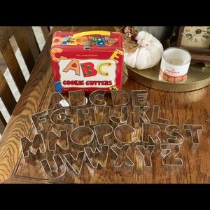 Williams-Sonoma Alphabet Cookie Cutters tin